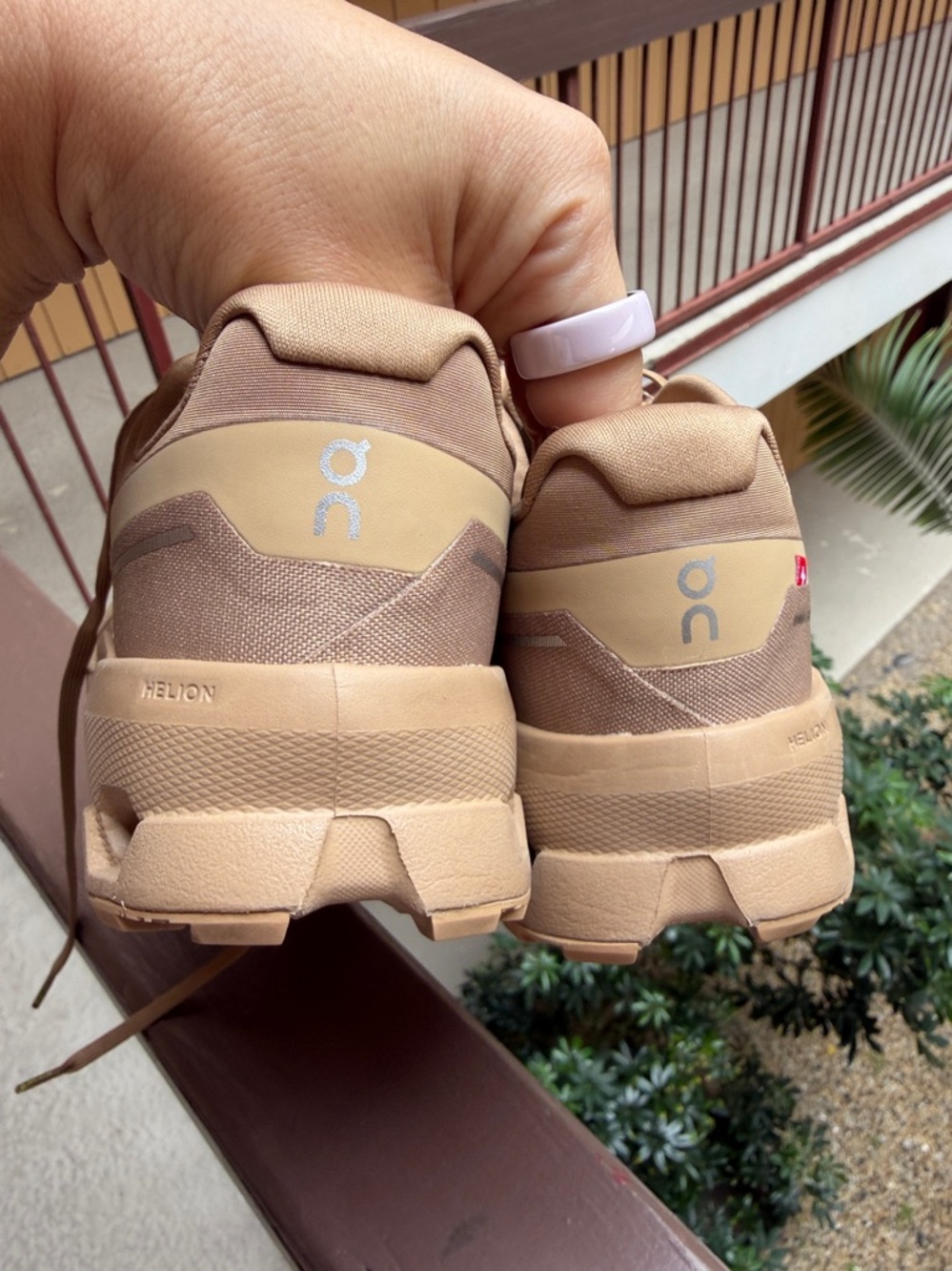 On Running Brown/Tan Cloud Runner Athletic Shoes - Picture 4 of 9
